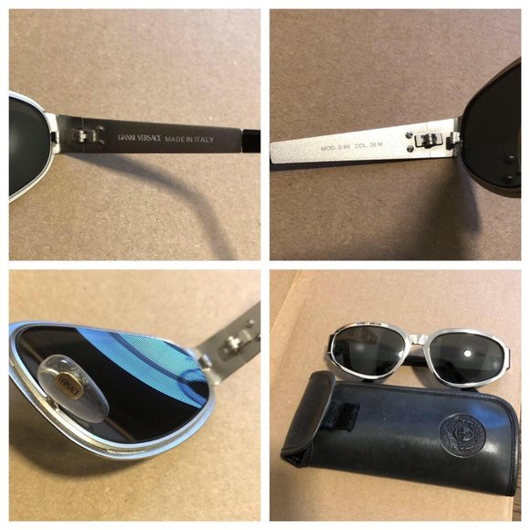 Vintage Versace Silver Sunglasses - Picture 4 of 4